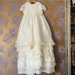 Stunning Handmade Baptism Dress 9-12 months